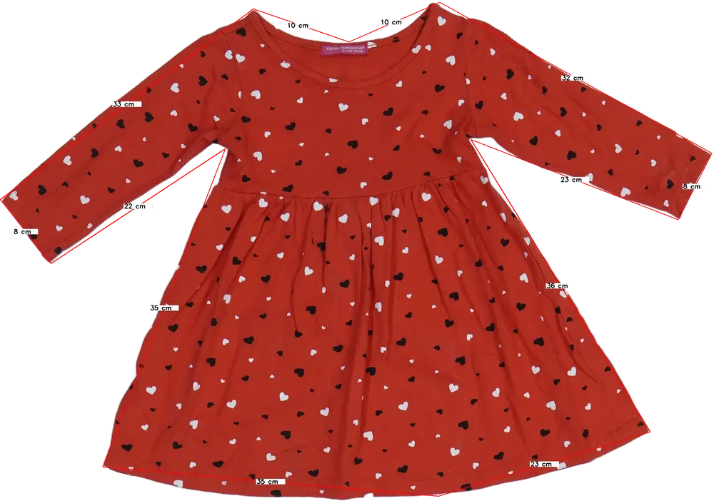 Piros Young Dimension Ruha EU 104 / UK 4 év / US 4T/XS