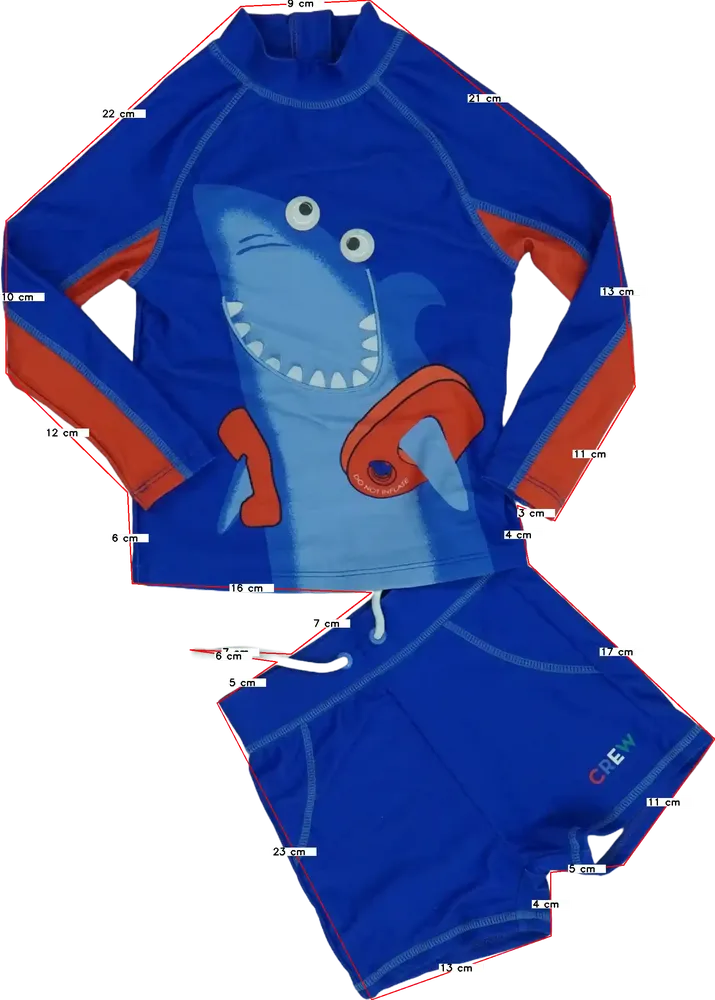 Blue JoJo Maman Bébé Rashguard EU 104 / UK 4 years / US 4T/XS