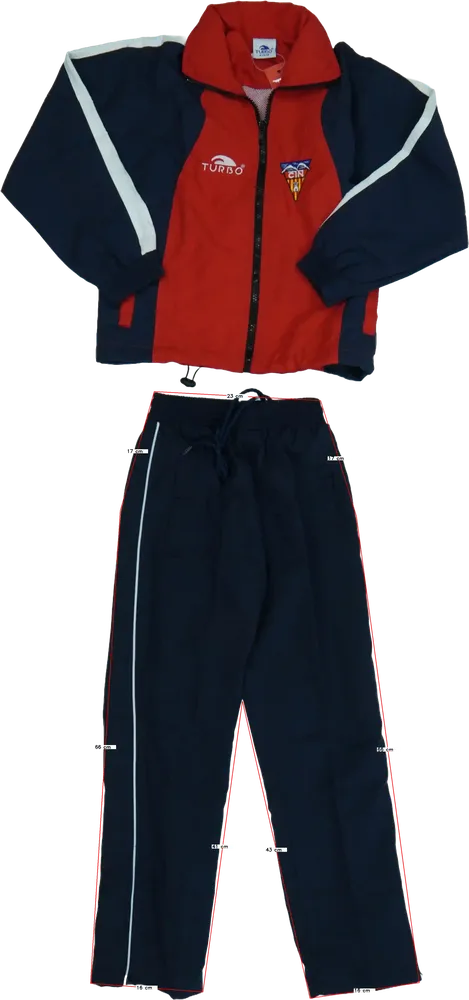 Blue Turbo 2-piece set - Top &amp; Bottom EU 152 / UK 12 years / US 12 years/L