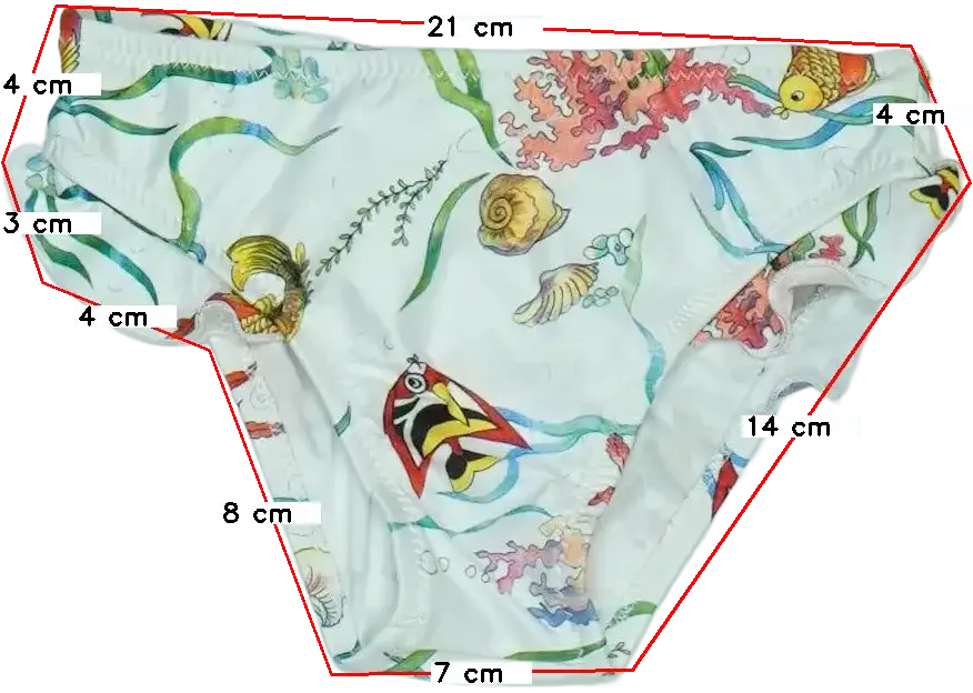 Fehér Fun&amp;Fun Bikini alsó EU 80 / UK 9-12 hónap / US 12 hónap