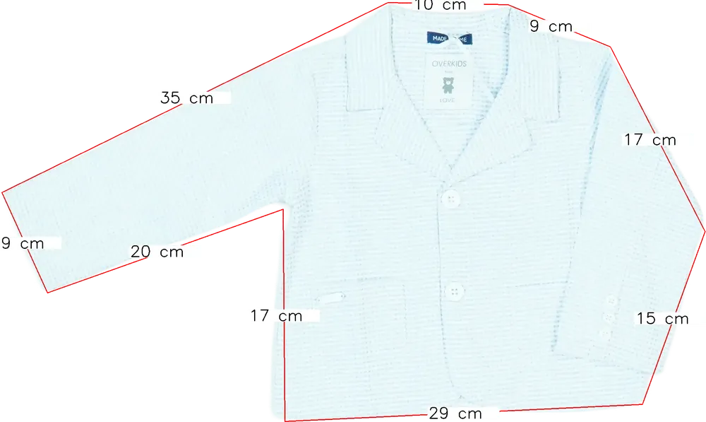 Kék Overkids Blézer és Zakó EU 74 / UK 6-9 hónap / US 6-9 hónap