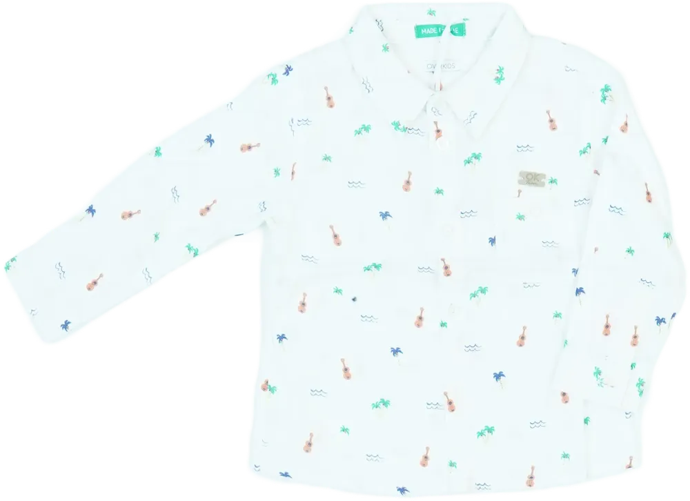 Fehér Overkids Ing EU 74 / UK 6-9 hónap / US 6-9 hónap