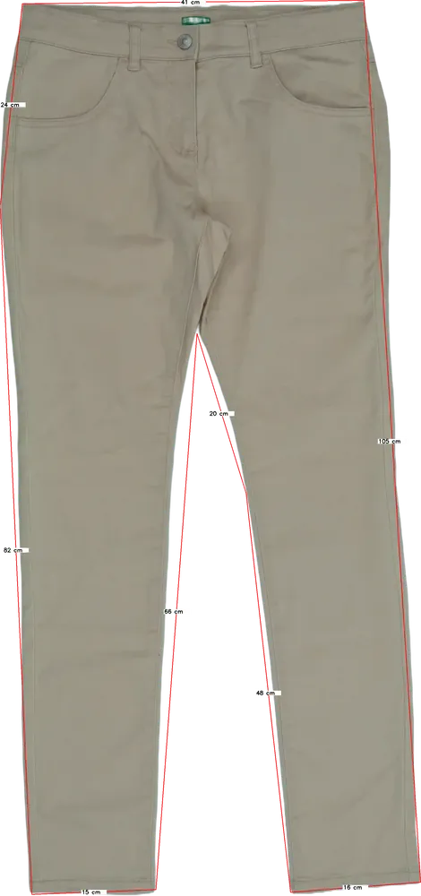 Barna Benetton Hosszúnadrág EU 170 / UK 15 év / US XL