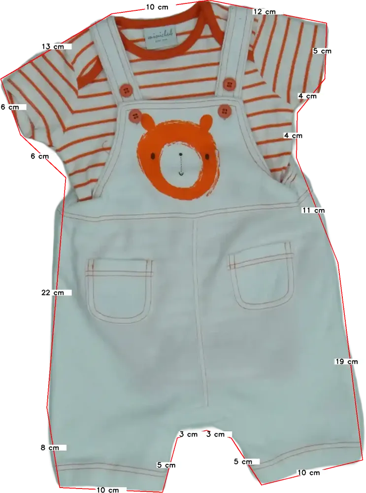 Multicoloured Mini Club 2-piece set - Top &amp; Bottom EU 68 / UK 3-6 months / US 3-6 months
