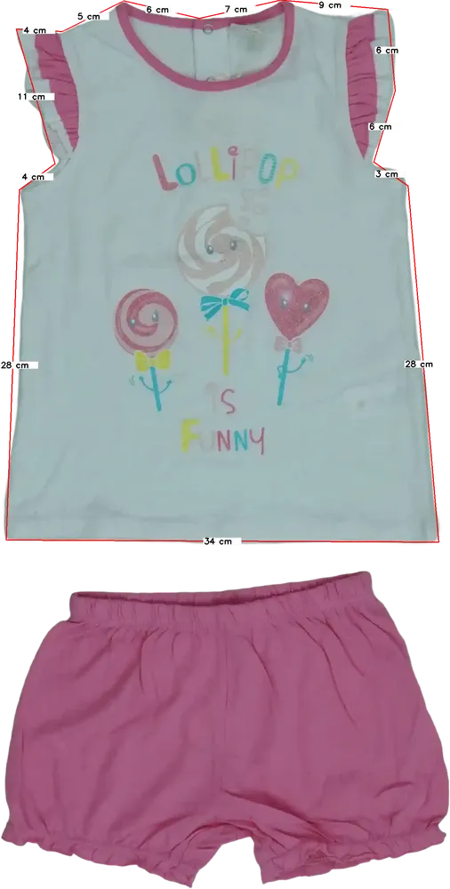 Multicoloured OVS - Fagottino 2-piece set - Top &amp; Bottom EU 98 / UK 3 years / US 3T