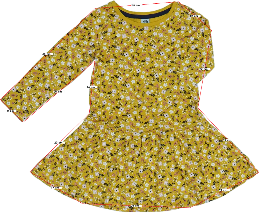 Sárga Kiki&amp;Koko Ruha EU 110 / UK 5 év / US 5 év/XS