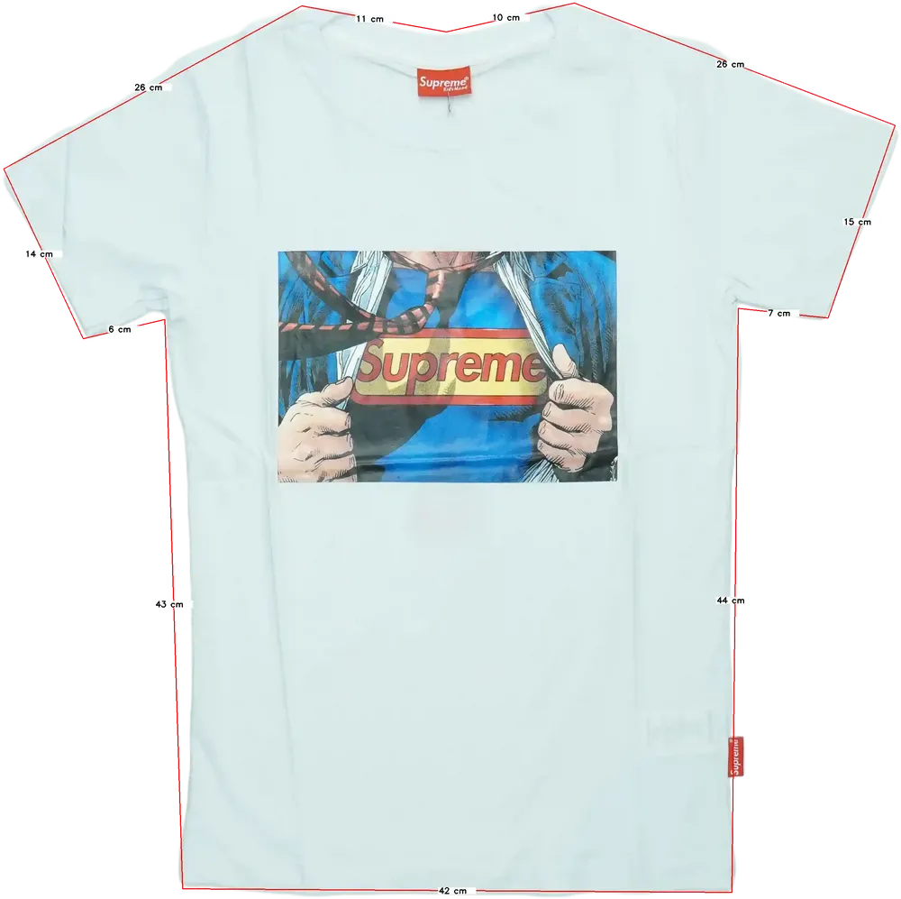 Fehér Supreme Póló EU 164 / UK 14 év / US 14 év/XL