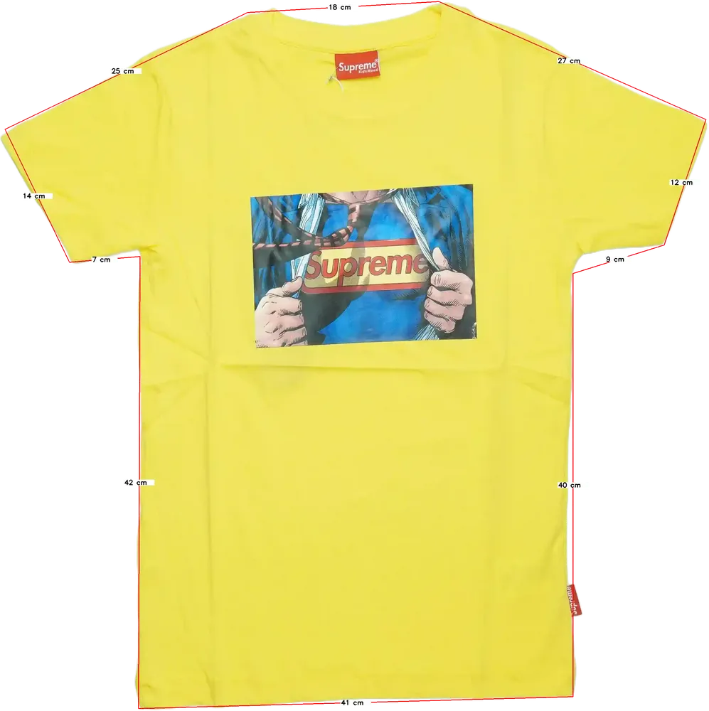 Sárga Supreme Póló EU 152 / UK 12 év / US 12 év/L