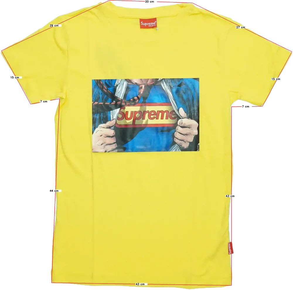 Sárga Supreme Póló EU 164 / UK 14 év / US 14 év/XL