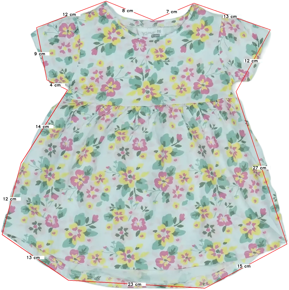 Fehér Ergee Ruha EU 86 / UK 12-18 hónap / US 18 hónap