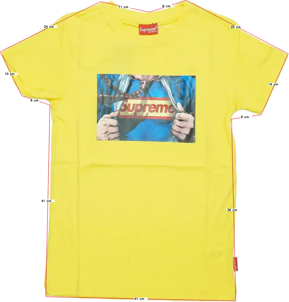 Sárga Supreme Póló EU 140 / UK 10 év / US 10 év/L