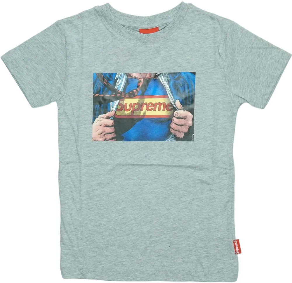 Szürke Supreme Póló EU 128 / UK 8 év / US 8 év/M