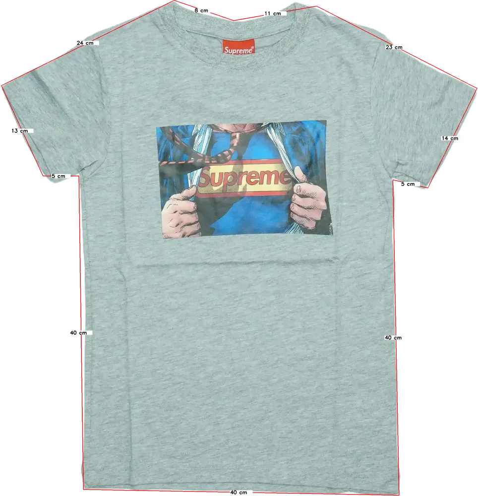 Szürke Supreme Póló EU 140 / UK 10 év / US 10 év/L