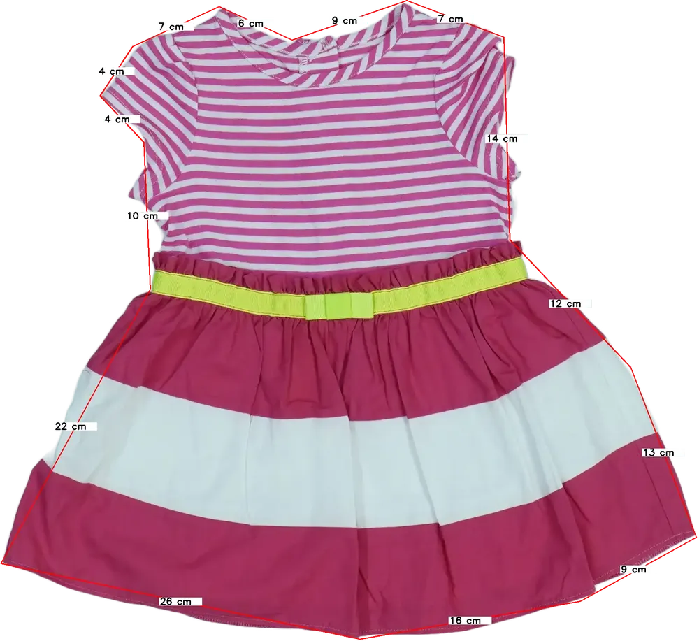 Rózsaszín Dunnes Ruha EU 80 / UK 9-12 hónap / US 12 hónap