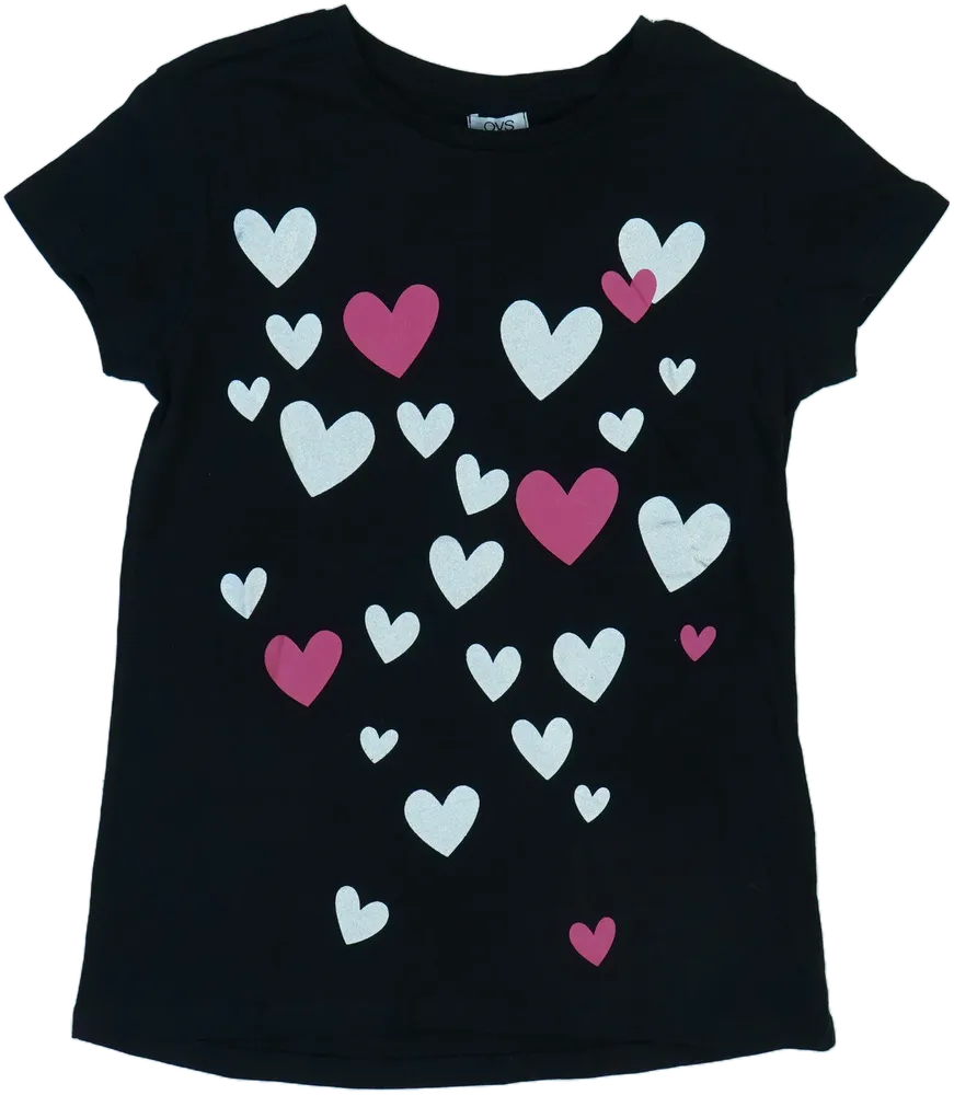 Fekete OVS Póló EU 152 / UK 12 év / US 12 év/L