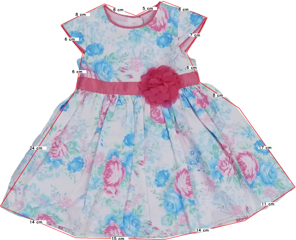 Rózsaszín George Ruha EU 62 / UK 0-3 hónap / US 0-3 hónap