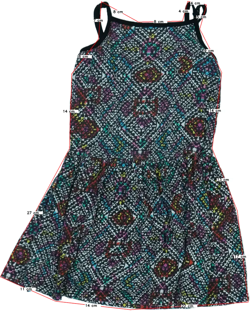 Többszínű Young Dimension Ruha EU 140 / UK 10 év / US 10 év/L