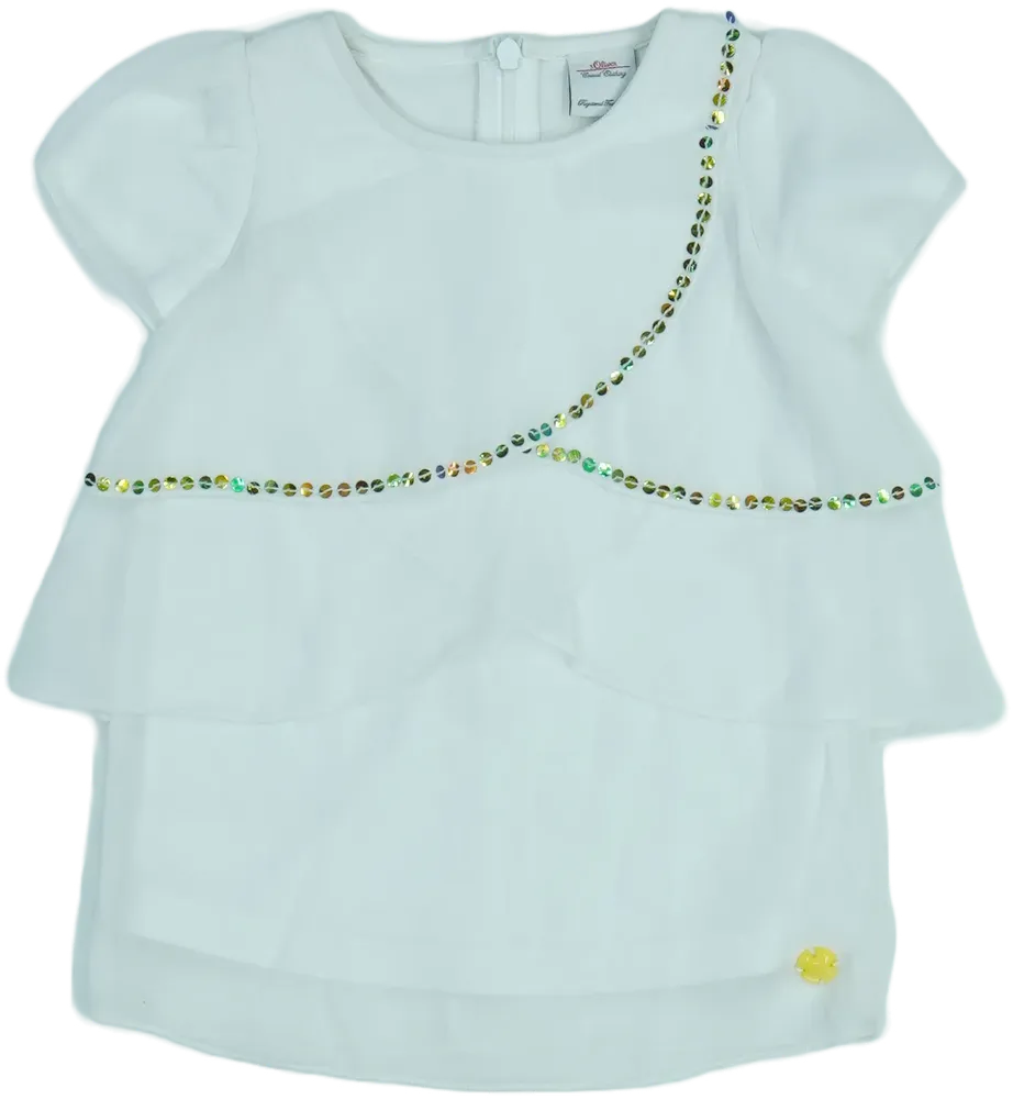 Fehér S.Oliver Blúz EU 92 / UK 2 év / US 2T