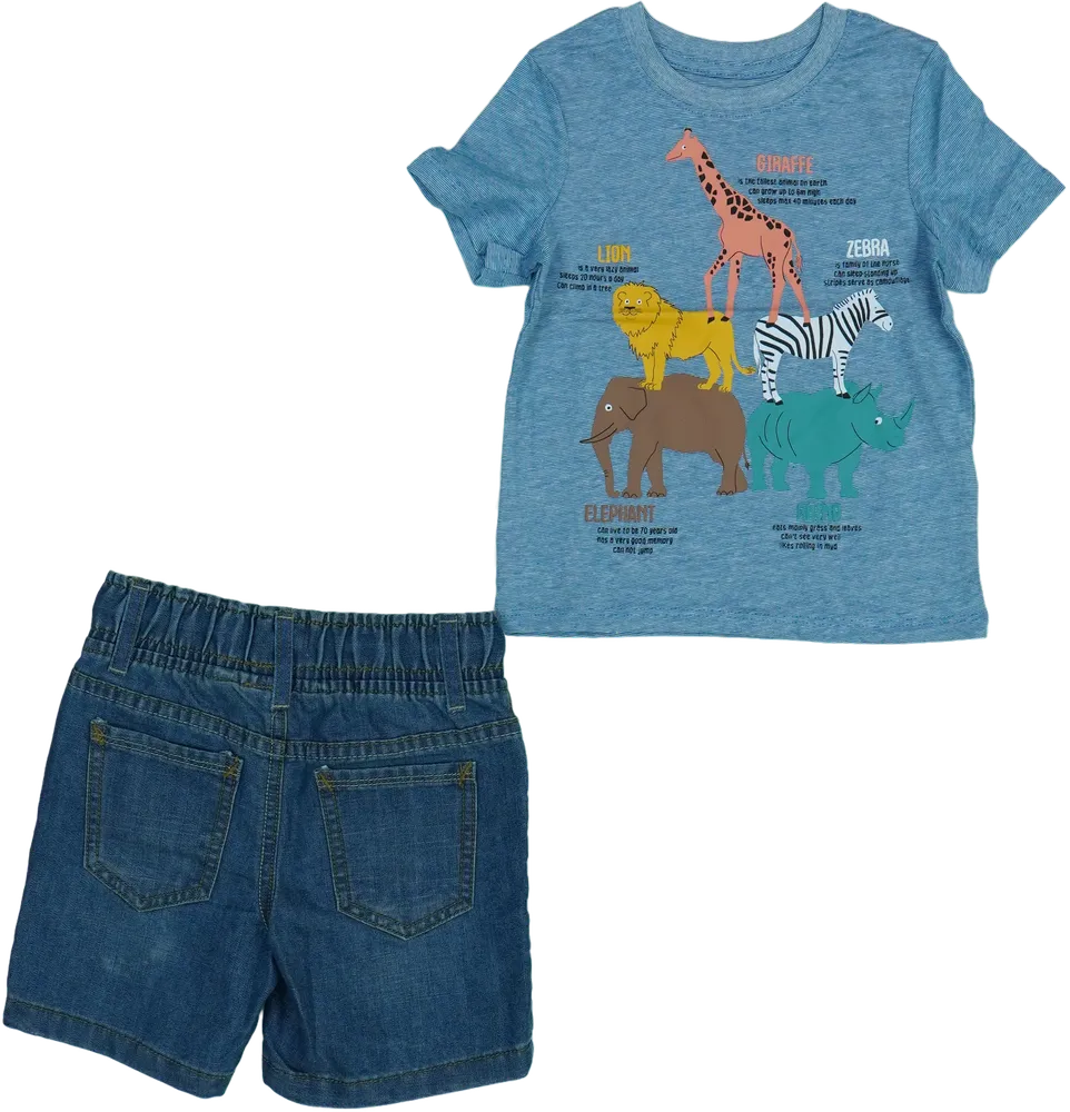 Multicoloured C&amp;A 2-piece set - Top &amp; Bottom EU 92 / UK 2 years / US 2T