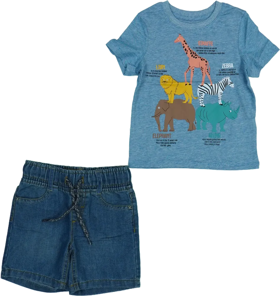 Multicoloured C&amp;A 2-piece set - Top &amp; Bottom EU 92 / UK 2 years / US 2T