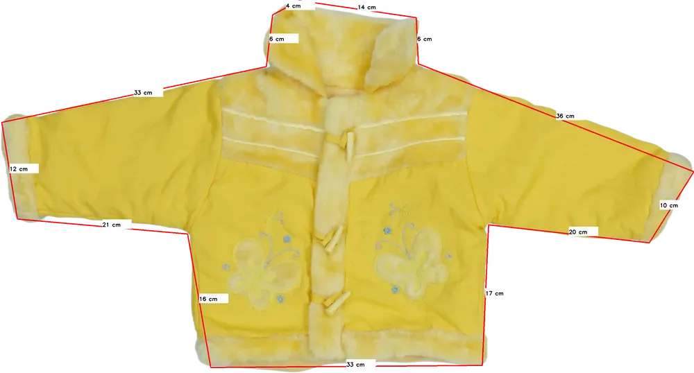 Sárga Egyéb Átmeneti kabát EU 92 / UK 2 év / US 2T