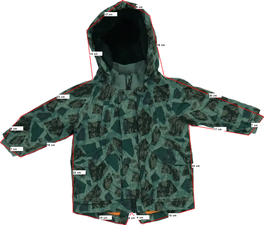 Zöld Fearme Télikabát EU 80 / UK 9-12 hónap / US 12 hónap