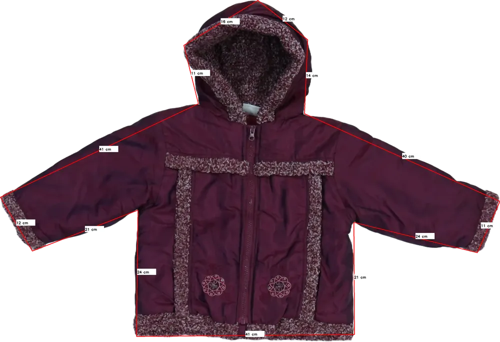 Bordó Kiki&amp;Koko Átmeneti kabát EU 92 / UK 2 év / US 2T