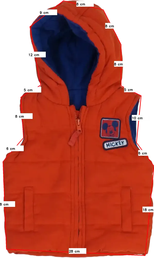 Piros Disney Mellény EU 80 / UK 9-12 hónap / US 12 hónap