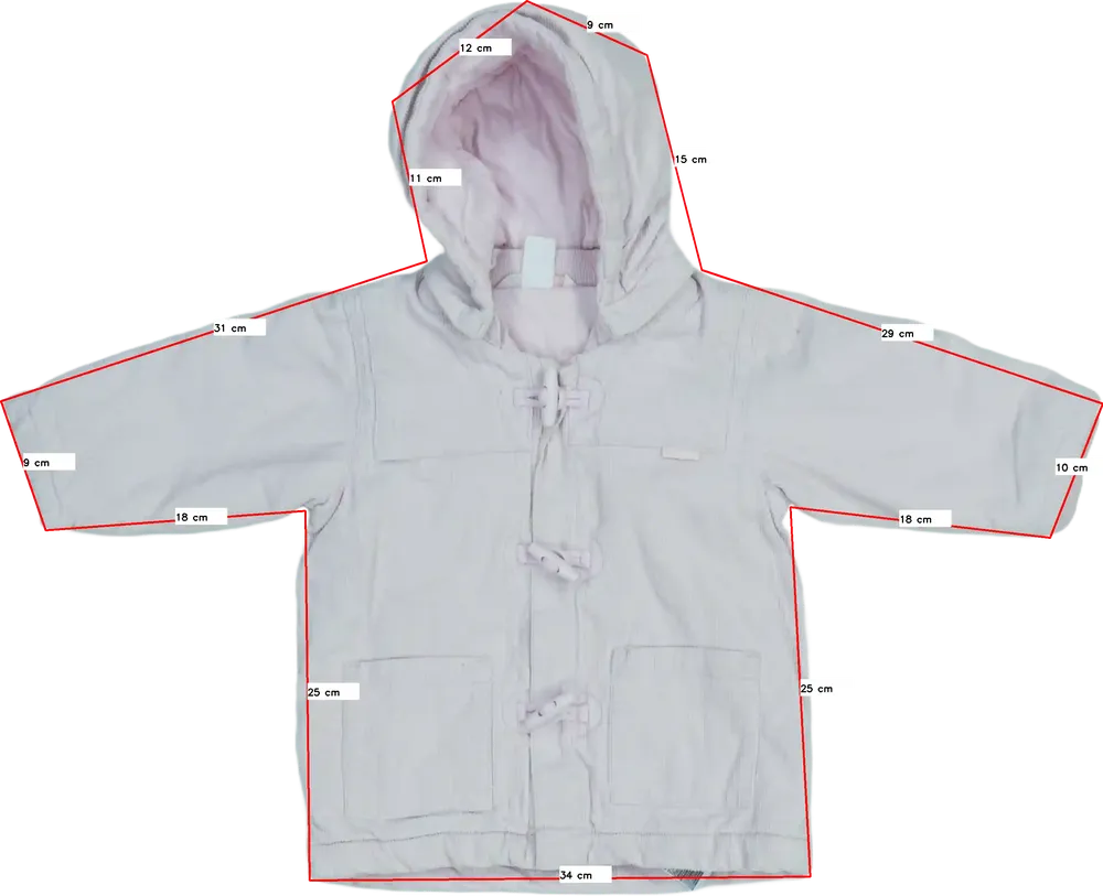 Rózsaszín H&amp;M Átmeneti kabát EU 80 / UK 9-12 hónap / US 12 hónap