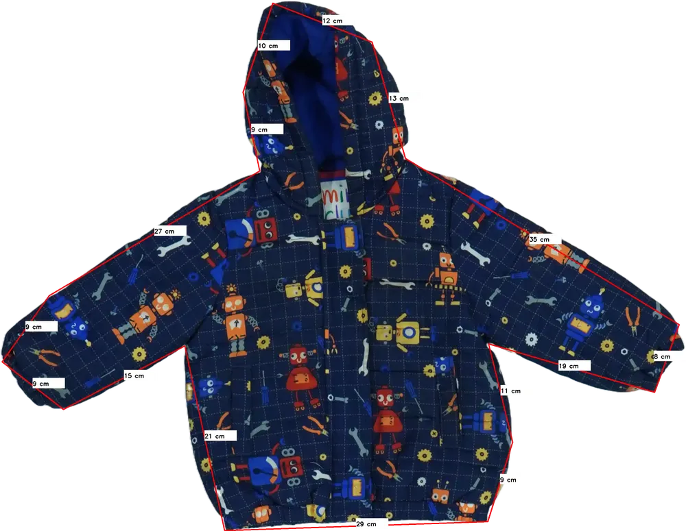 Kék Mini Club Télikabát EU 86 / UK 12-18 hónap / US 18 hónap