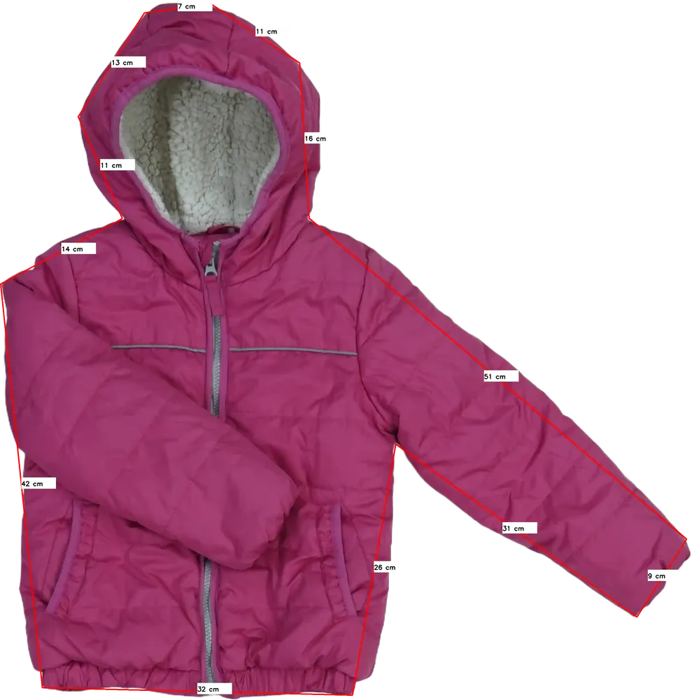 Rózsaszín Kiki&amp;Koko Télikabát EU 122 / UK 7 év / US 7 év/M