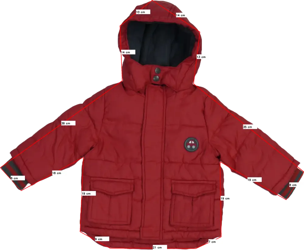 Piros Juventus Télikabát EU 80 / UK 9-12 hónap / US 12 hónap