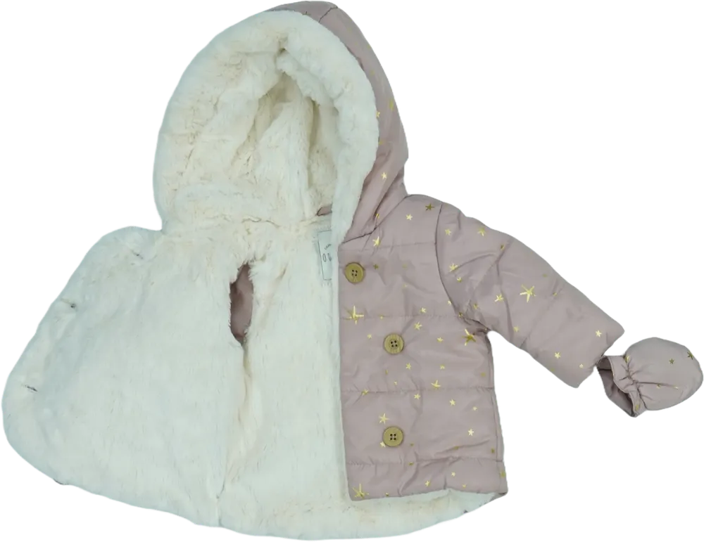 Rózsaszín George Télikabát EU 56 / UK Újszülött / US Újszülött