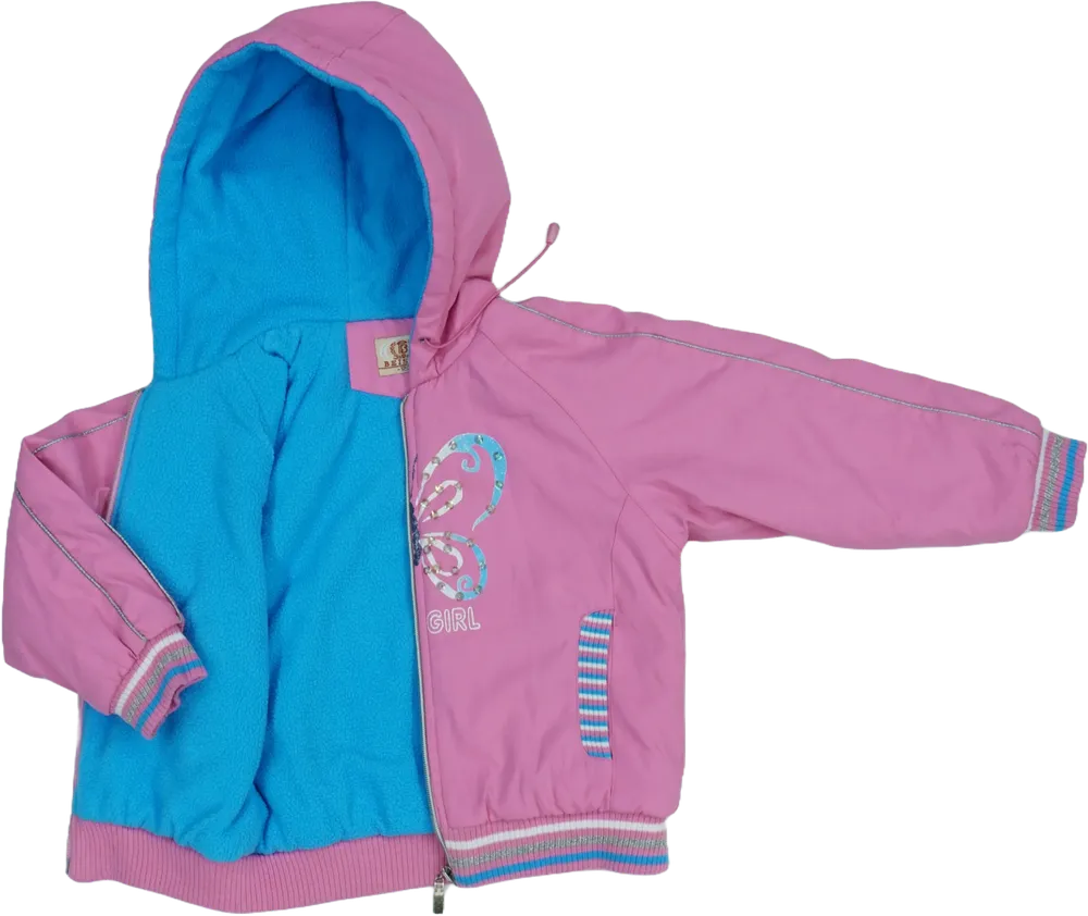 Rózsaszín Beisite Télikabát EU 122 / UK 7 év / US 7 év/M