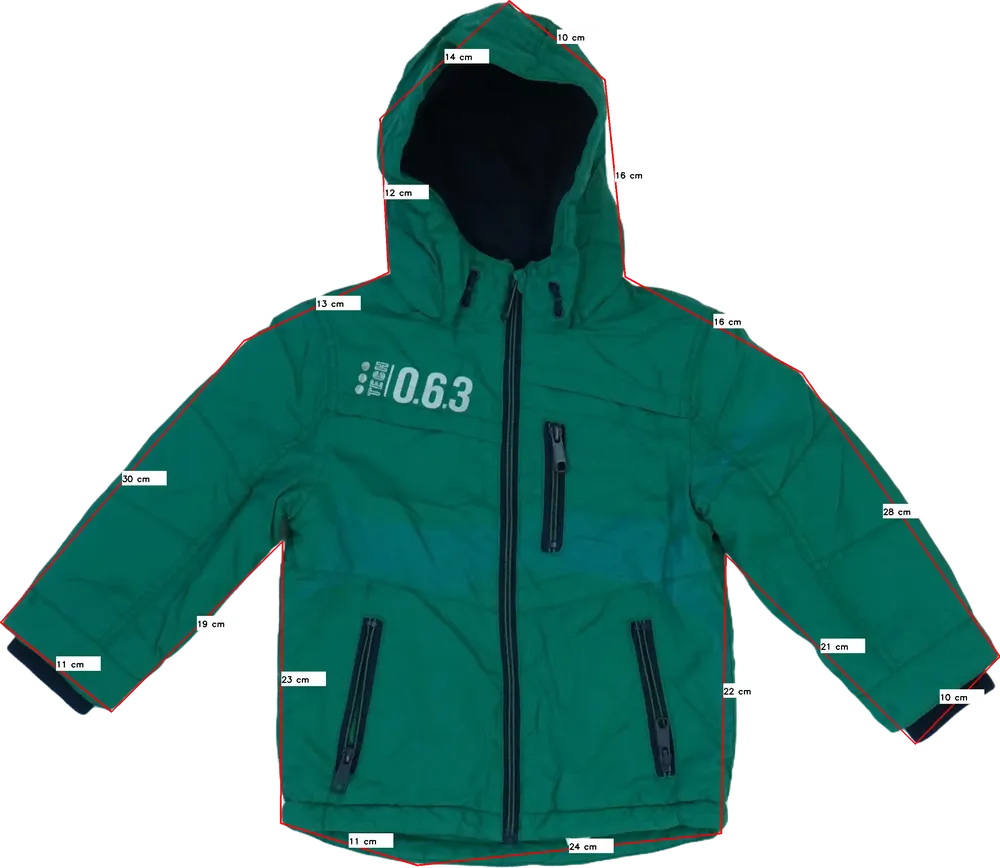 Zöld George Télikabát EU 98 / UK 3 év / US 3T