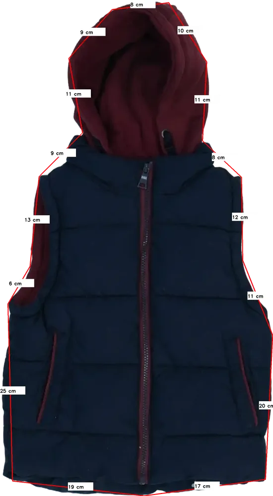 Kék Rebel Mellény EU 122 / UK 7 év / US 7 év/M