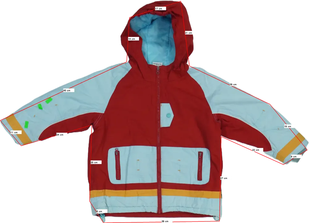 Piros Impidimpi Síkabát EU 116 / UK 6 év / US 6 év/S