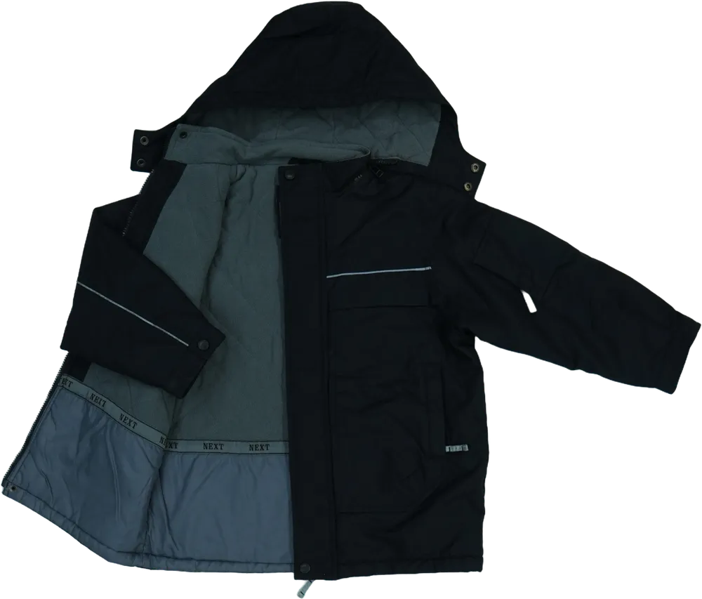 Fekete Next Síkabát EU 128 / UK 8 év / US 8 év/M