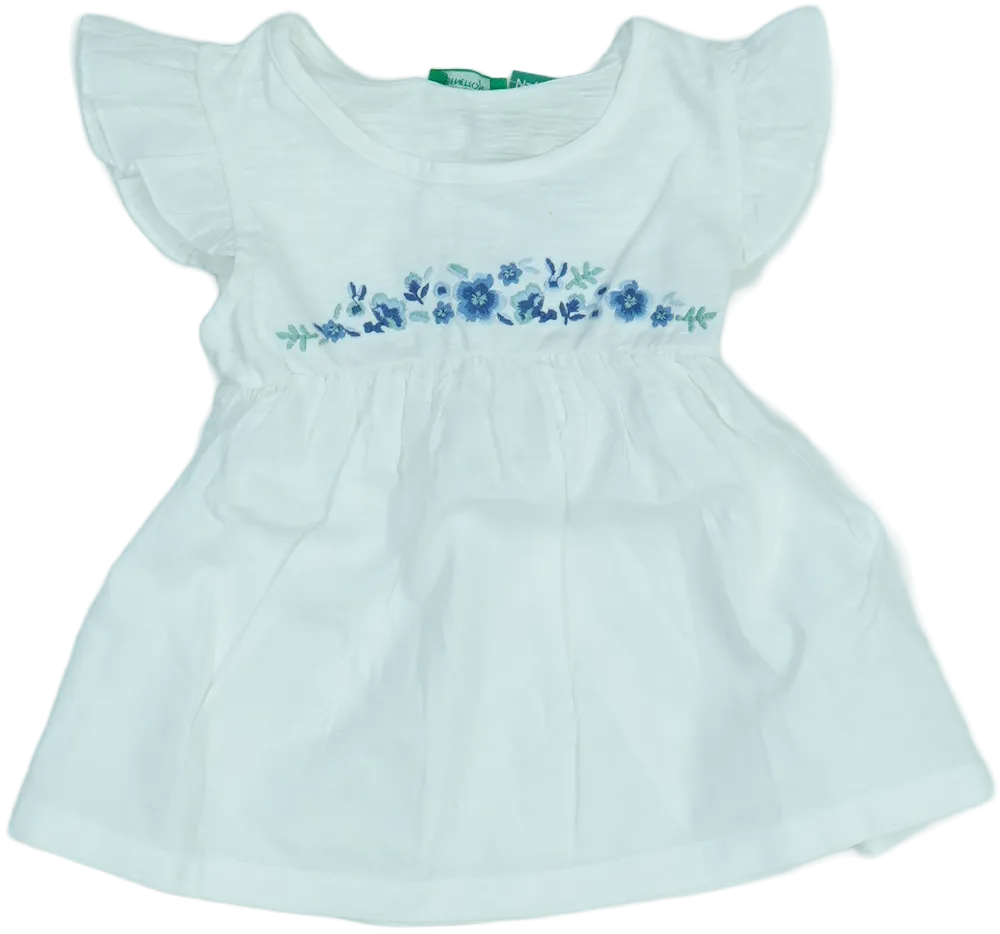 Fehér Benetton Tunika EU 92 / UK 2 év / US 2T