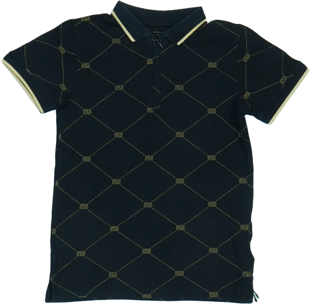 Fekete Next Póló EU 116 / UK 6 év / US 6 év/S