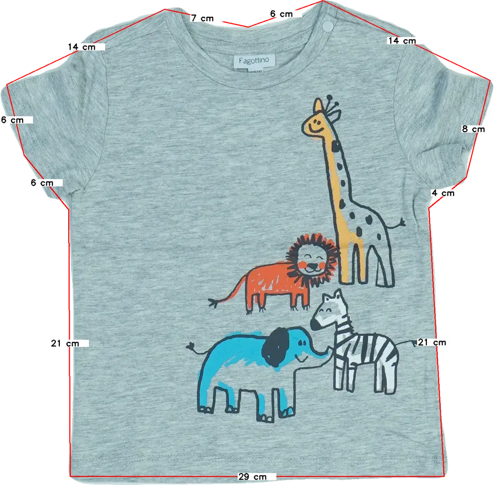 Szürke OVS - Fagottino Póló EU 86 / UK 12-18 hónap / US 18 hónap