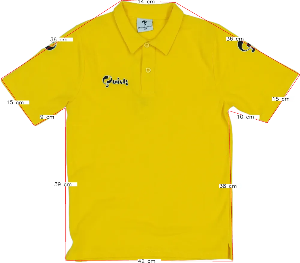 Sárga Egyéb Galléros póló EU 152 / UK 12 év / US 12 év/L