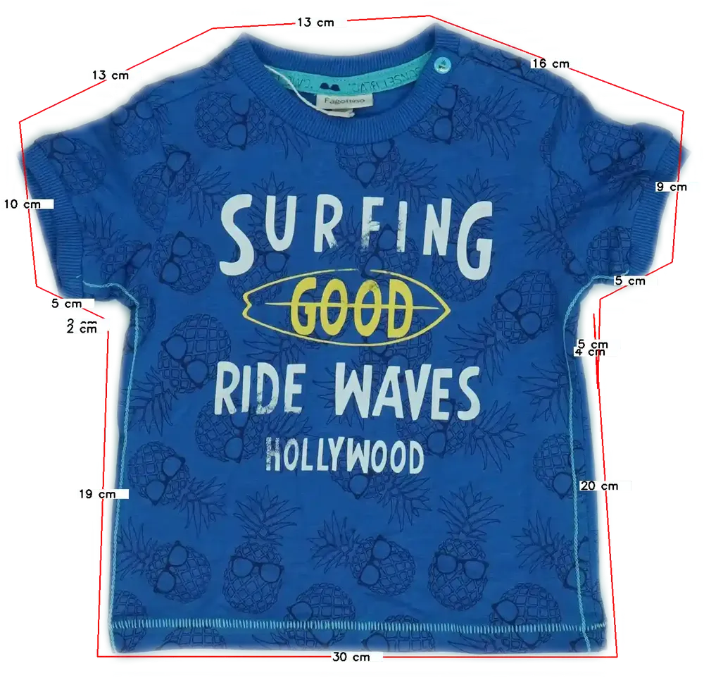 Kék OVS - Fagottino Póló EU 80 / UK 9-12 hónap / US 12 hónap