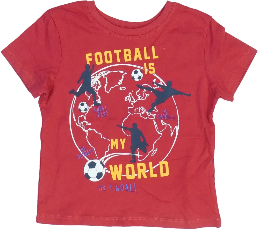 Piros Primark Póló EU 92 / UK 2 év / US 2T