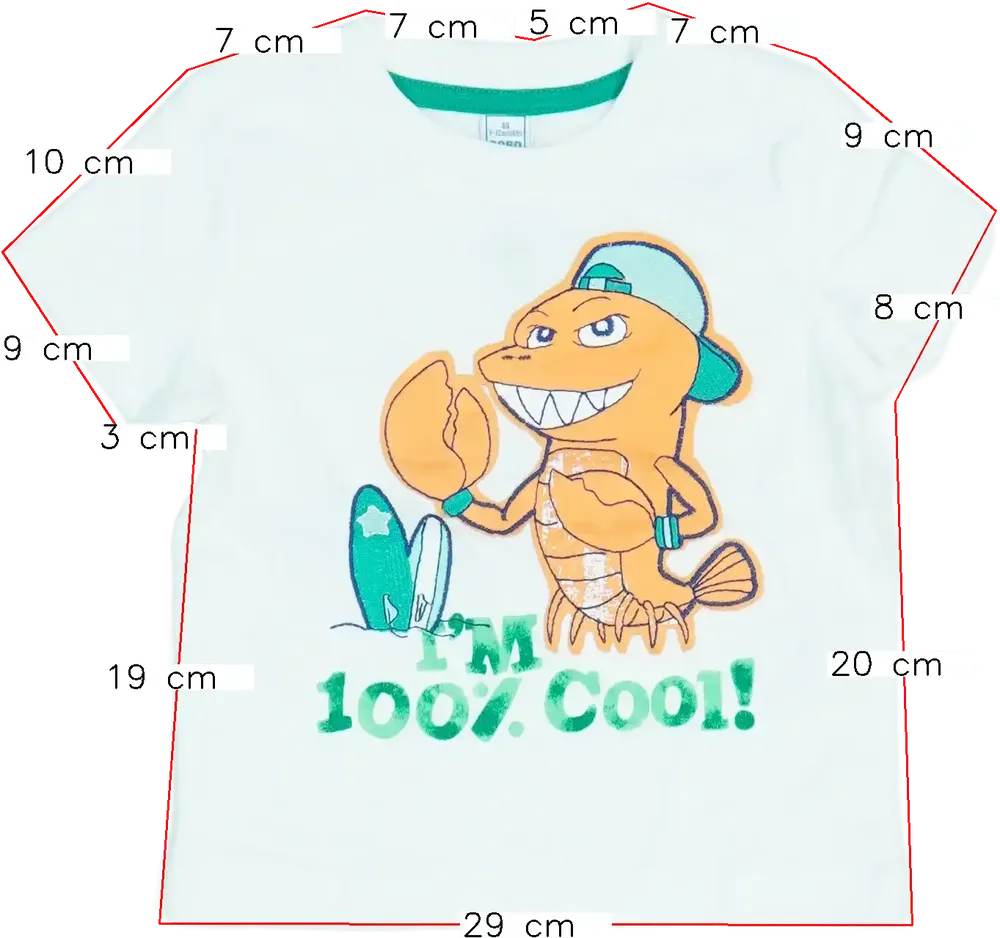 Fehér DopoDopo Póló EU 80 / UK 9-12 hónap / US 12 hónap