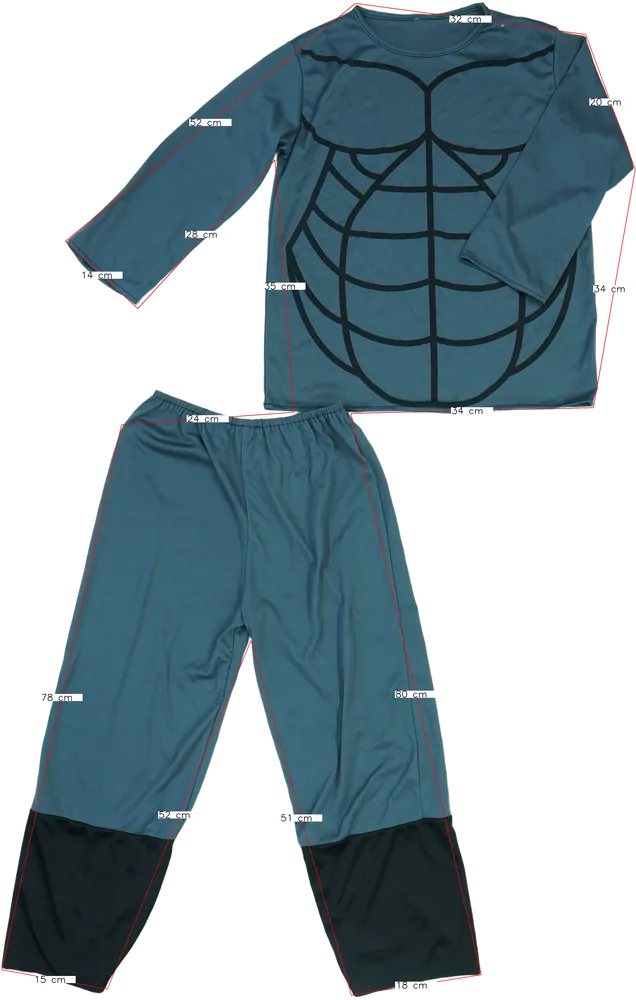 Szürke Egyéb Jelmez EU 152 / UK 12 év / US 12 év/L