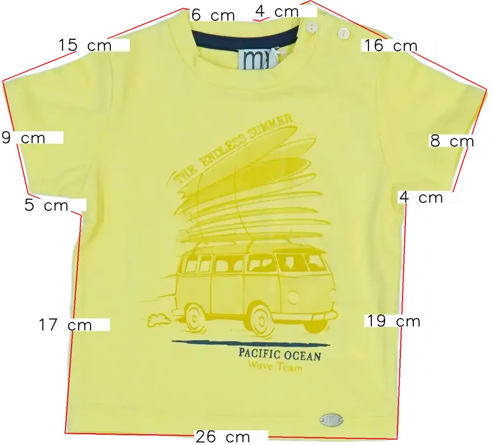 Sárga My Collections Póló EU 80 / UK 9-12 hónap / US 12 hónap