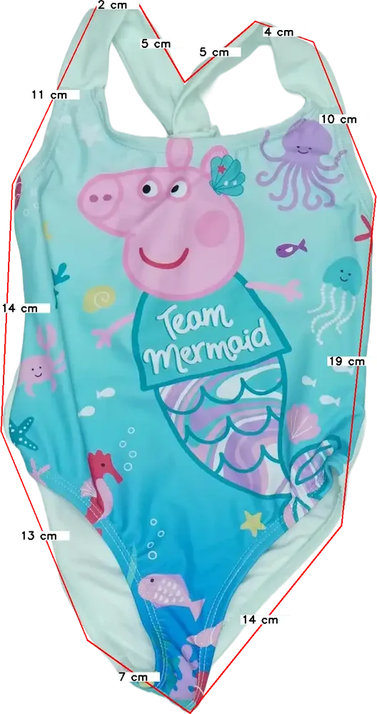 Zöld Peppa Pig Fürdőruha EU 92 / UK 2 év / US 2T