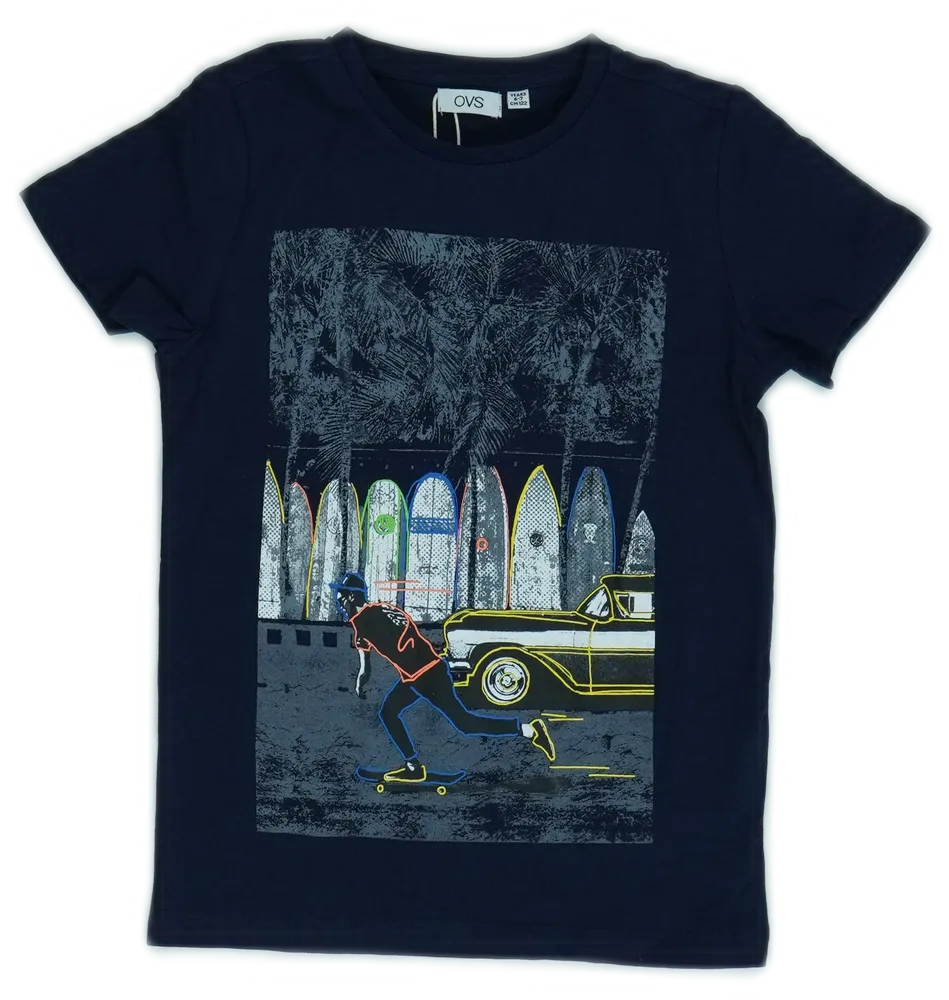 Kék OVS Póló EU 122 / UK 7 év / US 7 év/M