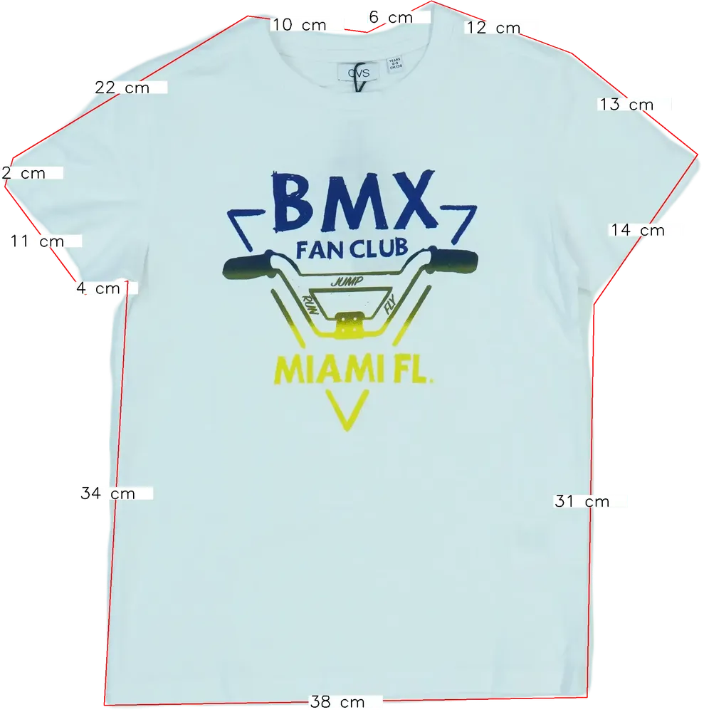 Fehér OVS Póló EU 134 / UK 9 év / US 9 év/L